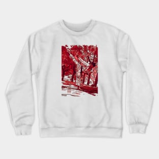 Fasbytes High Karate Taekwondo Kick Crewneck Sweatshirt